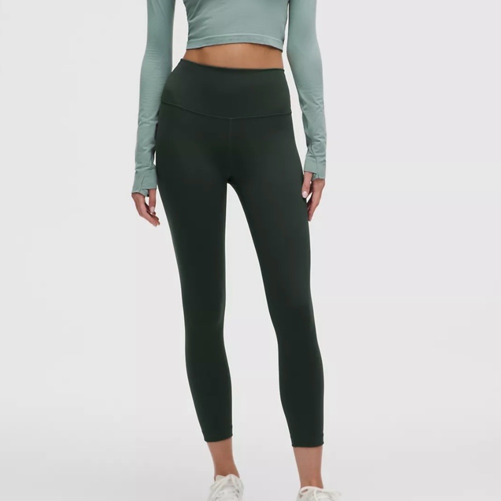 Wunder Train High Rise Crop 23" LGYG Size 12